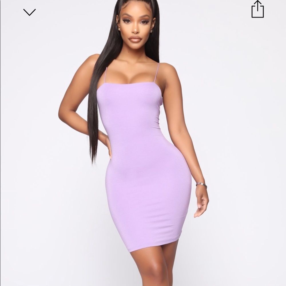 Fashion Nova “Kiki mini dress” in lavender